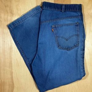 Vintage 70s Orange‎ Tab Levi’s for Men with a skosh more comfort denim jeans